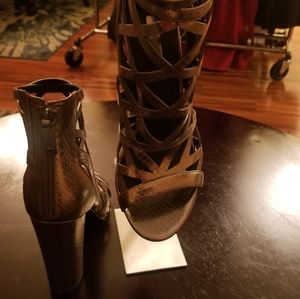 Blocked Heeled Bootie